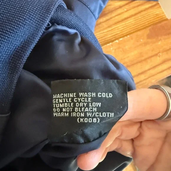 VTG Members Only Jacket Navy Blue XXT Lightweight Bomber Zip Up Classic Mens - Picture 9 of 10